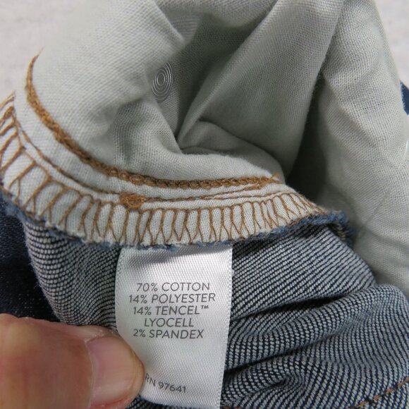 J Jill Jeans Size 24 Regular Slim Ankle Iconic Dark Wash Cotton Stretch New - Picture 9 of 16